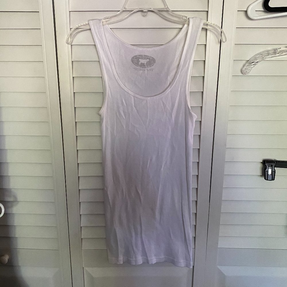 J. Crew white tank top, L